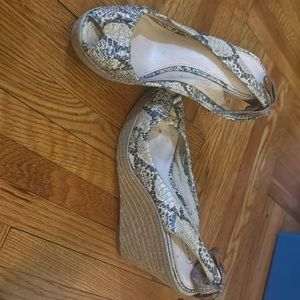Coach Snakeskin Wedges